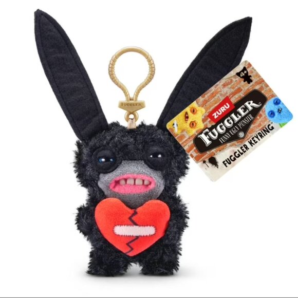 Fuggler Key Rings Series 5 Collectible 5" Monster Plush Keychain, Lord Long Ears - Picture 1 of 3
